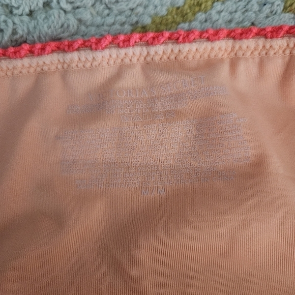 Victoria's Secret Pink 2 Piece Bikini Set Bottom Size Medium Boho Swim Summer - Picture 4 of 8